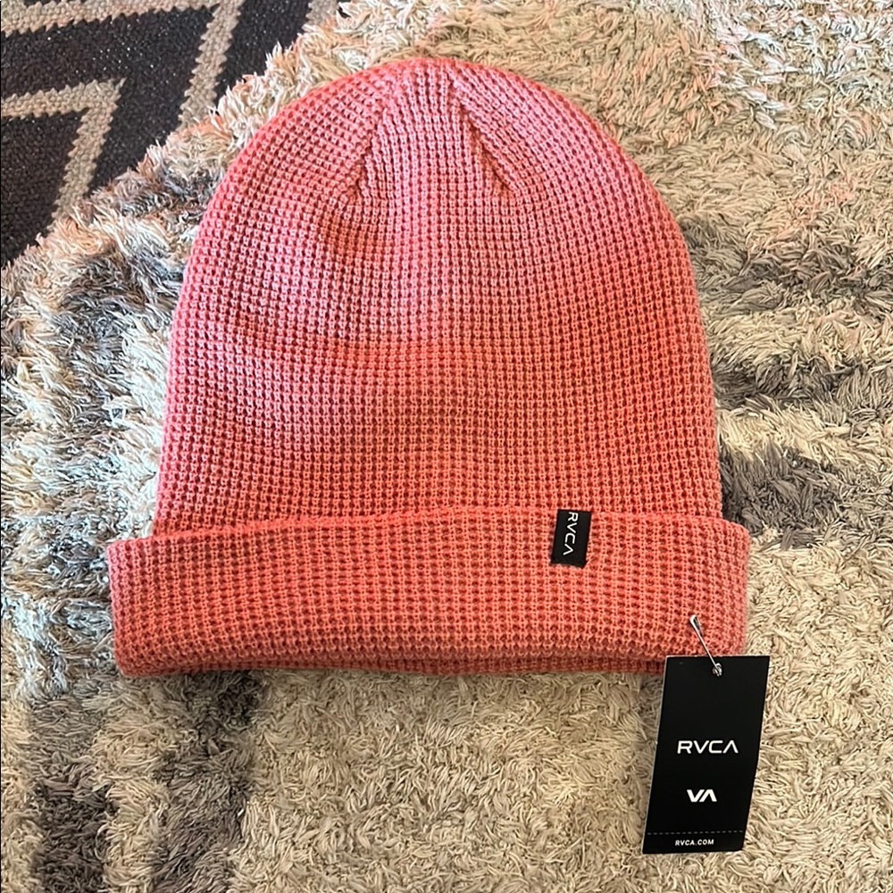 RVCA Pink Knit Beanie